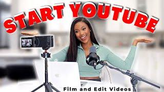 How To Film and Edit Your First Youtube Video | Youtube Starter Kit 2023 | Equipments & Resources