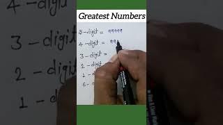 greatest number | 5 digit number #short #shorts #shortvideo #youtubeshorts #ytshorts #maths #viral