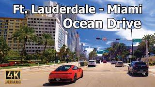 Miami 4K - Ocean Drive - Scenic 2022 Driving Tour