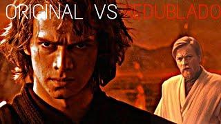 Anakin Skywalker vs Obi-Wan Kenobi | Comparação das 2 Dublagens [PT-BR]