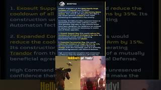A new MO has begun - Helldivers 2