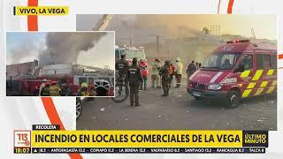 Bomberos entrega detalles de incendio que afecta a locales de La Vega