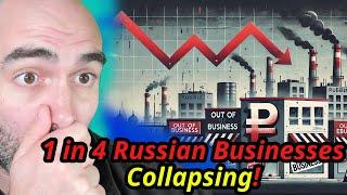 Report: 1 in 4 Russian Businesses COLLAPSING! Putin's War Economy FAILING!