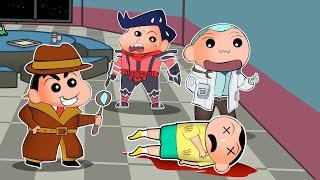 Detective Shinchan Solved Murder Mystery In Super Sus  | Shinchan Playing Among Us | Funny Game 
