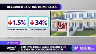 Existing home sales decline for 11th consecutive month