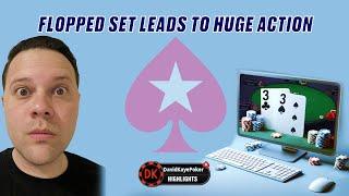 Flopped Set Leads to HUGE ACTION | Poker Vlog 873