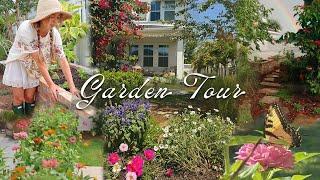 SPRING GARDEN TOUR | our Florida suburban backyard oasis (zone 10a) 