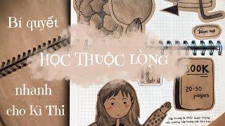 Bí quyết học thuộc lòng bài nhanh cho kì thi