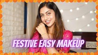  Easy FESTIVE Makeup Look  | Beginners makeup tutorial |Shivani Katoch