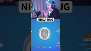 Ninja se emociona con este Bug en Fortnite  #fortnite #shorts