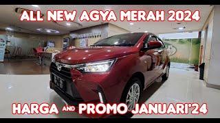 All New Agya Merah 2024 |Harga & Promo All New Agya di Bulan Januari 2024 |Toyota Medan 085362072000