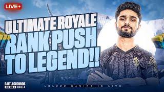 RANK PUSH TO LEGEND IN ULTIMATE ROYALE | CLASSIC HACKER OR WHAT | BGMI LIVE