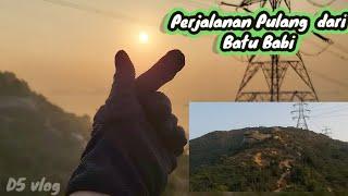 Perjalanan pulang dari Lung kwu Tan BATU BABI