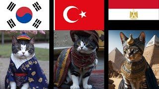 AI Transforms Every Country into Cat Kingdom! 