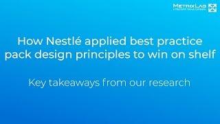 How Nestlé applied best practice pack design principles for an on-shelf win