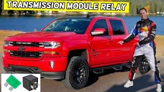 CHEVROLET SILVERADO TRANSMISSION CONTROL MODULE RELAY LOCATION REPLACEMENT 2014 2015 2016 2017 2018