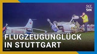 Tragisches Flugzeugunglück bei Landung: Leichtflugzeug stürzt am Flughafen Stuttgart ab