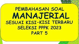 Soal Manajerial PPPK 2023