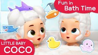 [Littlebaby COCO] Fun in Bath Time | Preschool Song | So Clean | Bubble Bubble