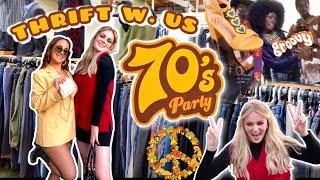 THRIFT WITH ME // finding 70s costume party looks!!