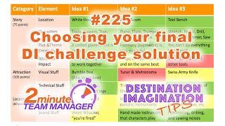 Video 225: Choosing a final DI challenge solution idea