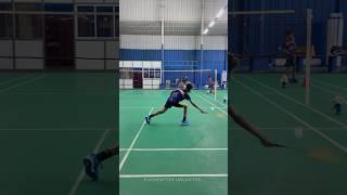 Incredible DEFENCE and DECEPTION  #badminton #defence #smash #sports #shorts #badmintonlove