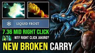 NEW SUPER BROKEN CARRY Right Click Solo Mid Jakiro MKB + Satanic Electro Mjollnir Max Speed Dota 2