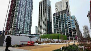 [4K] Wood Wharf | Canary Wharf | London Walking Tour