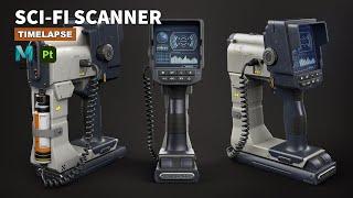 Sci-Fi Scanner | Autodesk Maya + Substance 3D Painter