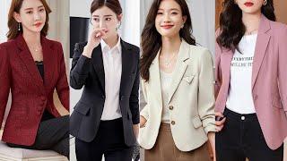 Latest Stylish Blazer Coats Designs Ideas for Girls//Most Stylish Office Wear Outfits//Coat Design