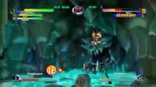 Marvel Vs Capcom 2 - Hulk gets Trashed Gameplay Video