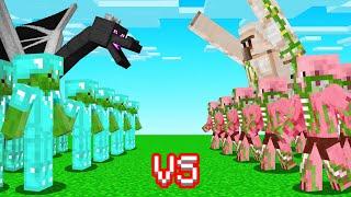 Building A MOB ARMY To FIGHT My FRIENDS! (Minecraft)