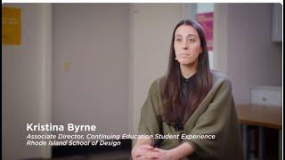 RISD Pre-College MicroStory - Kristina Byrne [Associate Director, Continuing Ed Student Experience]