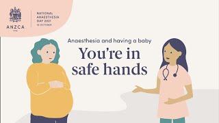 Anaesthesia and having a baby