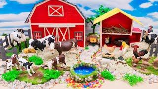 50 Minutes Best DIY Barnyard Horse, Cow Farm - Small Farm Diorama - Miniature Cattle Farm