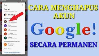 Cara simpel menghapus akun google/gmail di hp android secara permanen.