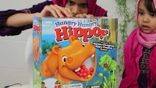 Fatima is playing with Hippo Toy with Maryam Masud