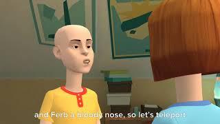 Caillou And Rosie Gives Phineas And Ferb A Bloody Nose And Gets Ungrounded