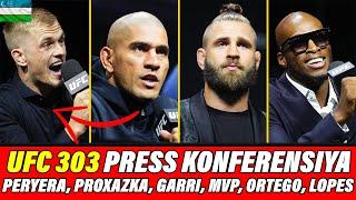 JANJAL! UFC 303 PRESS KONFERENSIYA: PERYERA,PROXAZKA,GARRI,MVP,ORTEGA,LOPES!