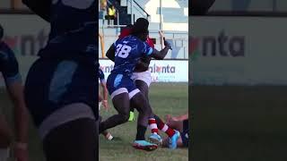 William Mwanji taking no prisoners #rugby7s #rugby #safari7s