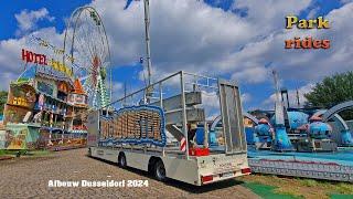 Messe Düsseldorf kermis Afbouw - Abbau Kirmes Deel 1