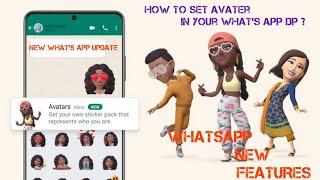 Whsats app Avater | WhatsApp New Features | WhatsApp New Update | How to set Avater in WhatsApp?