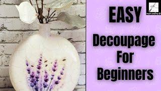 DIY Decoupage and Crackle Finish Step-by-Step Guide for BEGINNERS