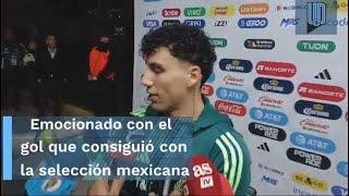 Jorge Sánchez describe la emoción de su gol contra Honduras y espera seguir con la titularidad