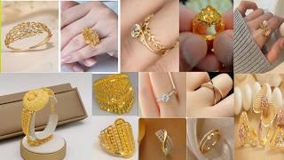 Gold ring design 2024 | Beautiful gold finger ring | gold ring fancy deign for women | #gold #ring