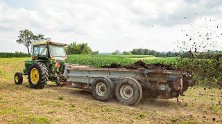 Spreading Manure on Alfalfa