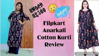 Flipkart Cotton Anarkali Kurti Review