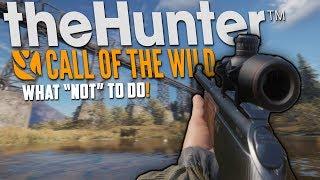 WHAT NOT TO DO AS A BEGINNER! | theHunter: Call Of The Wild