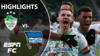 Hertha Berlin falls to 2-1 loss to bottom club Greuther Furth | Bundesliga Highlights | ESPN FC