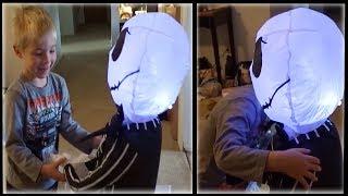 Max Unboxing His New Jack Skellington Inflatable! + The Nightmare Before Christmas Lights w/Music!